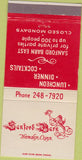 Matchbook Cover - Sanford Barn Restaurant Hamden CN 30 Strike