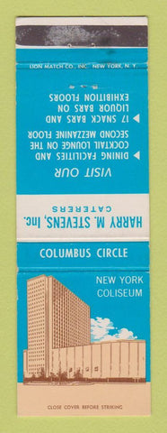 Matchbook Cover - New York Coliseum Harry Stevens NY WEAR