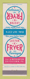 Matchbook Cover - Lester K Fryer Beverages Boyertown PA