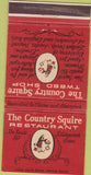 Matchbook Cover - Country Squire Restaurant Killingworth CN 30 Strike
