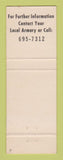 Matchbook Cover - Army National Guard Vernon AL