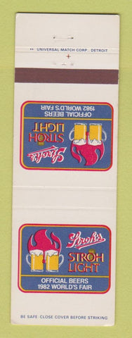Matchbook Cover - Stroh's Beer 1982 World's Fair Knoxville TN