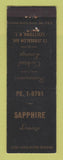 Matchbook Cover - Sapphire Lounge Levittown NY WEAR