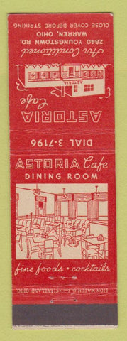 Matchbook Cover - Astoria Cafe Warren OH