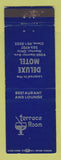 Matchbook Cover - Terrace Room DeLuxe Motel Mentor OH WEAR