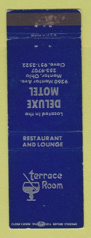 Matchbook Cover - Terrace Room DeLuxe Motel Mentor OH WEAR