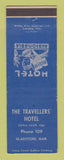 Matchbook Cover - Travellers' Hotel Gladstone MB