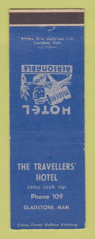 Matchbook Cover - Travellers' Hotel Gladstone MB