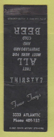 Matchbook Cover - Four Treys Bar