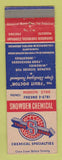 Matchbook Cover - Snowden Chemical Modesto Fresno CA