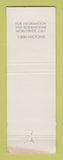 Matchbook Cover - Hilton Hawaiian Village Honolulu Hawaii WEAR