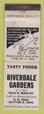 Matchbook Cover - Riverdale Gardens Dayton OH WEAR