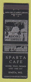 Matchbook Cover - Sparta Cafe Sparta WI