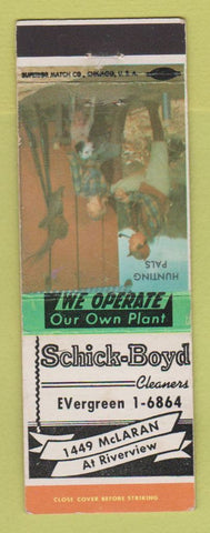 Matchbook Cover - Schick Boyd Cleaners St Louis? MO