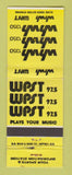 Matchbook Cover - WHWH Radio 1350 WPST 97.5 Trenton? NJ?
