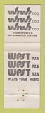 Matchbook Cover - WHWH Radio 1350 WPST 97.5 Trenton? NJ?