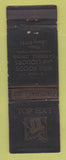Matchbook Cover - Top Hat Restaurant  Metuchen NJ WORN