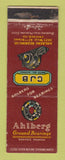 Matchbook Cover - Ahlberg Ground Bearings Chicago IL WEAR