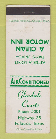 Matchbook Cover - Glendale Courts Motor Inn Palacios TX