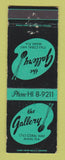 Matchbook Cover - The Gallery Miami FL WAORN