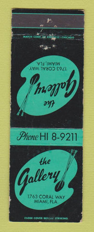 Matchbook Cover - The Gallery Miami FL WAORN
