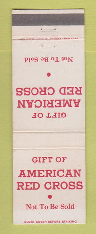 Matchbook Cover - American Red Cross Not To Be Sold