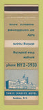 Matchbook Cover - Three Gables Hotel Penticton BC