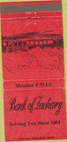 Matchbook Cover - Bank of Zachary LA 30 Strike