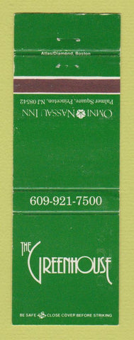 Matchbook Cover - The Greenhouse Omni Nassau Inn Princeton NJ