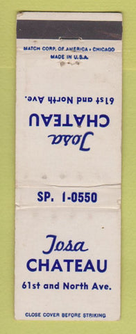Matchbook Cover - Josa Chateau WEAR