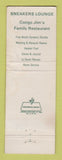 Matchbook Cover - Safari Resort Inn Tampa FL Giraffe WORN