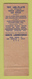 Matchbook Cover - Led Plate Anti Seize Compound Los Angeles CA