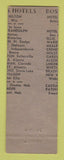 Matchbook Cover - Hotel Lafayette Rockford IL WEAR