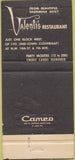 Matchbook Cover - Italy Valenti's Italian Restaurant Miami FL 30 Strike