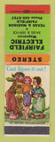Matchbook Cover - Fairfield Electric Fairfield CA hillbilly WEAR