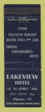 Matchbook Cover - Lakeview Hotel Lac Du Bonnet MB
