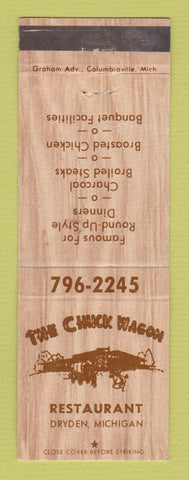 Matchbook Cover - The Chuck Wagon Restaurant Dryden MI