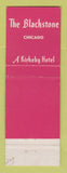 Matchbook Cover - Blackstone Hotel Chicago IL Kirkeby