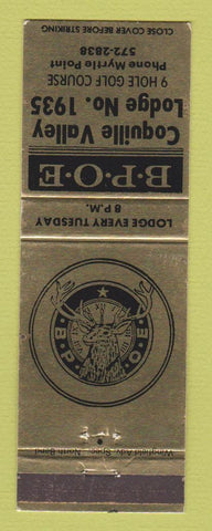 Matchbook Cover - Elks Lodge Coquille Valley OR