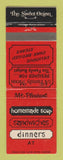Matchbook Cover - The Sweet Onion Mount Pleasant MI