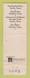 Matchbook Cover - Gulfmont Hotels Austin McAllen Austin Houston TX WEAR