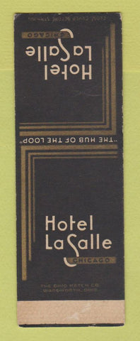 Matchbook Cover - Hotel LaSalle Chicago IL SAMPLE