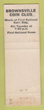 Matchbook Cover - Midas Stamps Coins Brownsville TX