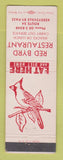 Matchbook Cover - Red Byrd Restaurant Keedysville MD WEAR