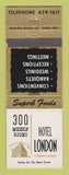 Matchbook Cover - Hotel London ON