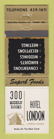Matchbook Cover - Hotel London ON