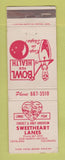 Matchbook Cover - Sweetheart Lanes Bowling Loveland Colorado WEAR