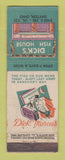 Matchbook Cover - Dick's Fish House Dayton OH feature WEAR