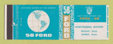 Matchbook Cover - 1958 Ford Wuestenberg Motors Bennett DeWitt IA