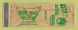 Matchbook Cover - Pioneer Real Estate Santa Rosa CA